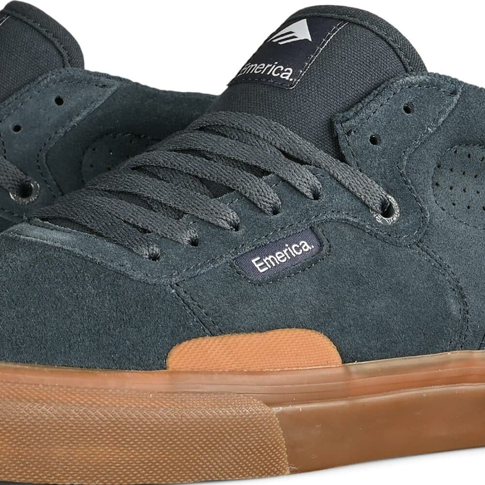 Emerica Pillar Mid-Top Skate Shoes - Navy/Gum