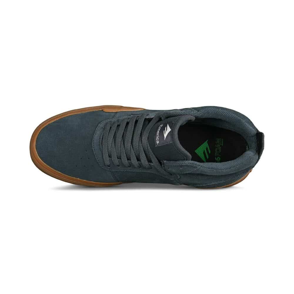 Emerica Pillar Mid-Top Skate Shoes - Navy/Gum