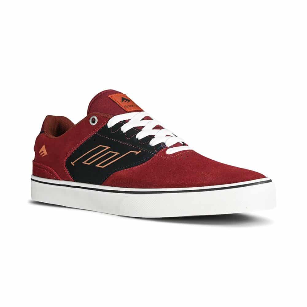 Emerica The Low Vulc Skate Shoes - Navy/Red