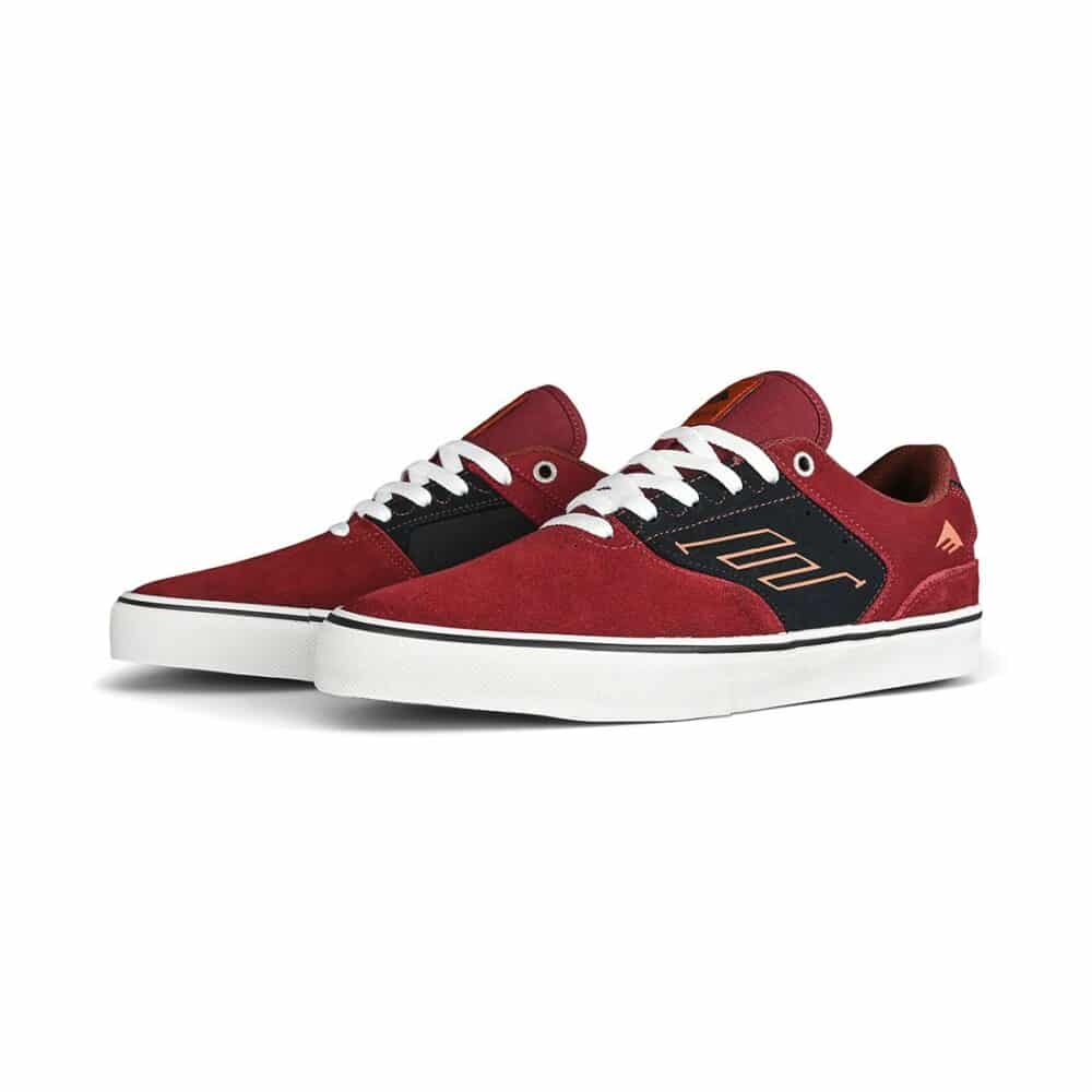 Emerica The Low Vulc Skate Shoes - Navy/Red