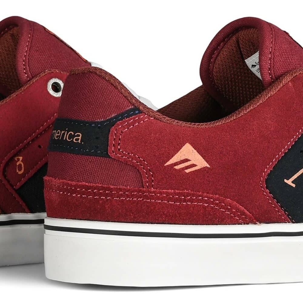 Emerica The Low Vulc Skate Shoes - Navy/Red