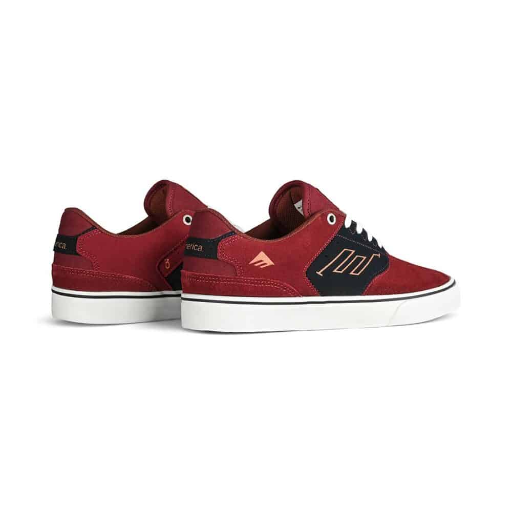 Emerica The Low Vulc Skate Shoes - Navy/Red