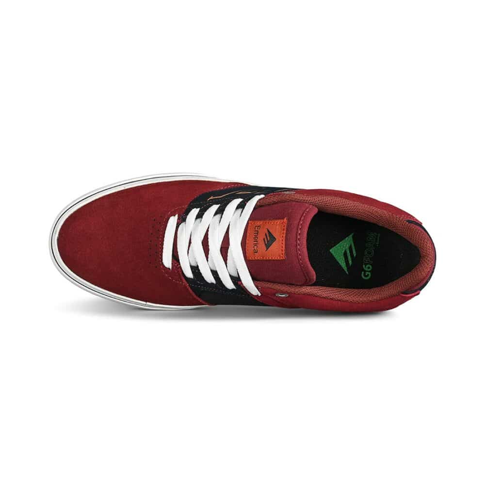 Emerica The Low Vulc Skate Shoes - Navy/Red