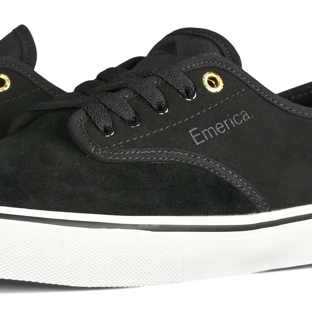 Emerica Wino Standard Skate Shoes - Black/White/Gold