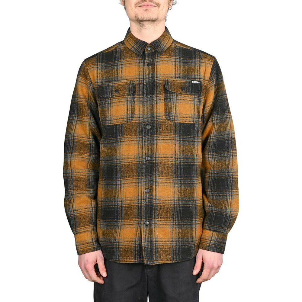 Etnies Backswitch L/S Jacket Shirt - Brown