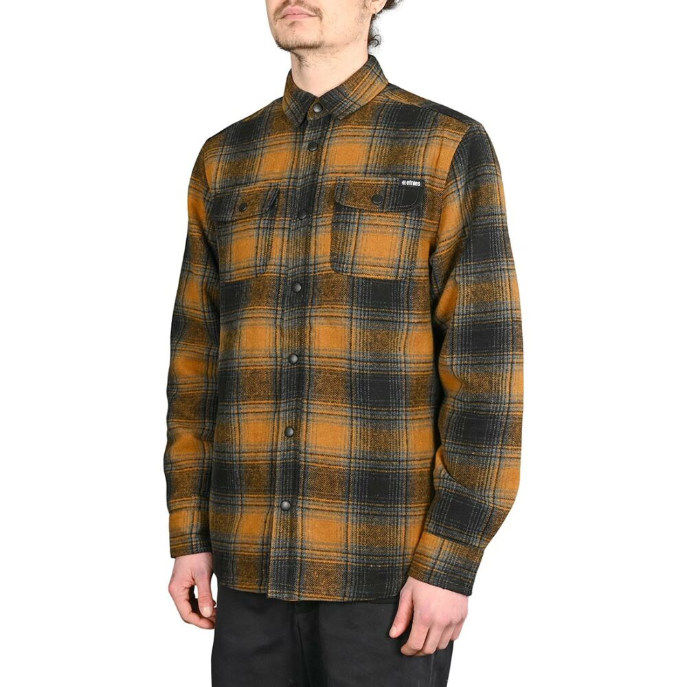 Etnies Backswitch L/S Jacket Shirt - Brown