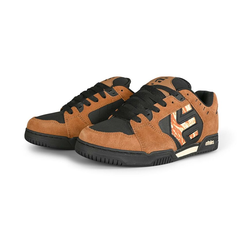 Etnies Faze Skate Shoes - Tan/Black