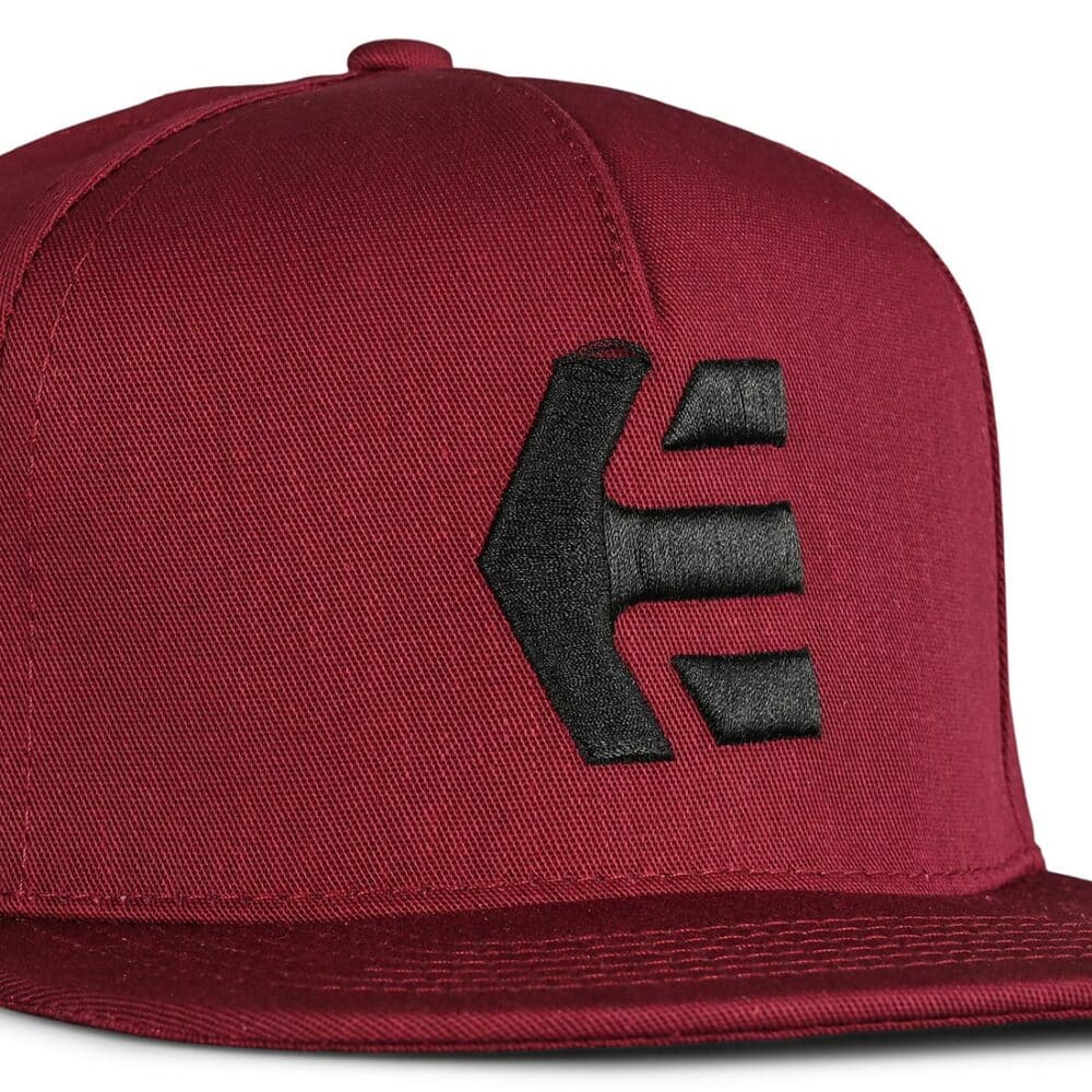 Etnies Icon Snapback Cap – Burgundy