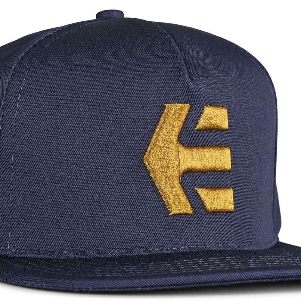 Etnies Icon Snapback Cap – Navy/Gold