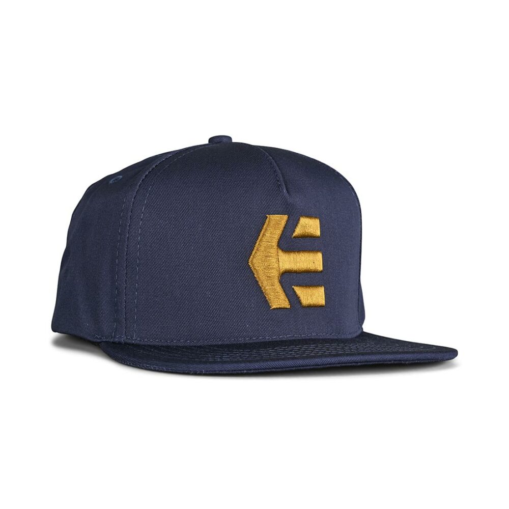 Etnies Icon Snapback Cap – Navy/Gold