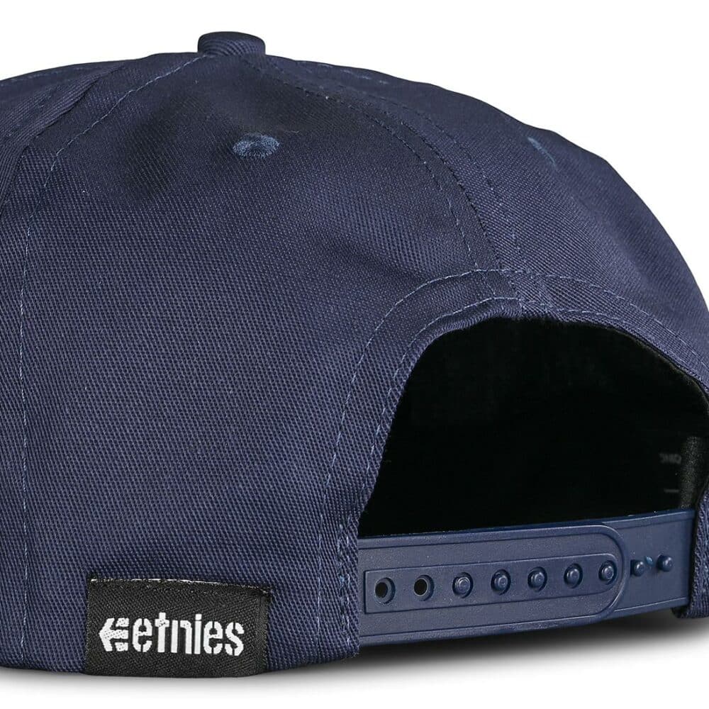 Etnies Icon Snapback Cap – Navy/Gold