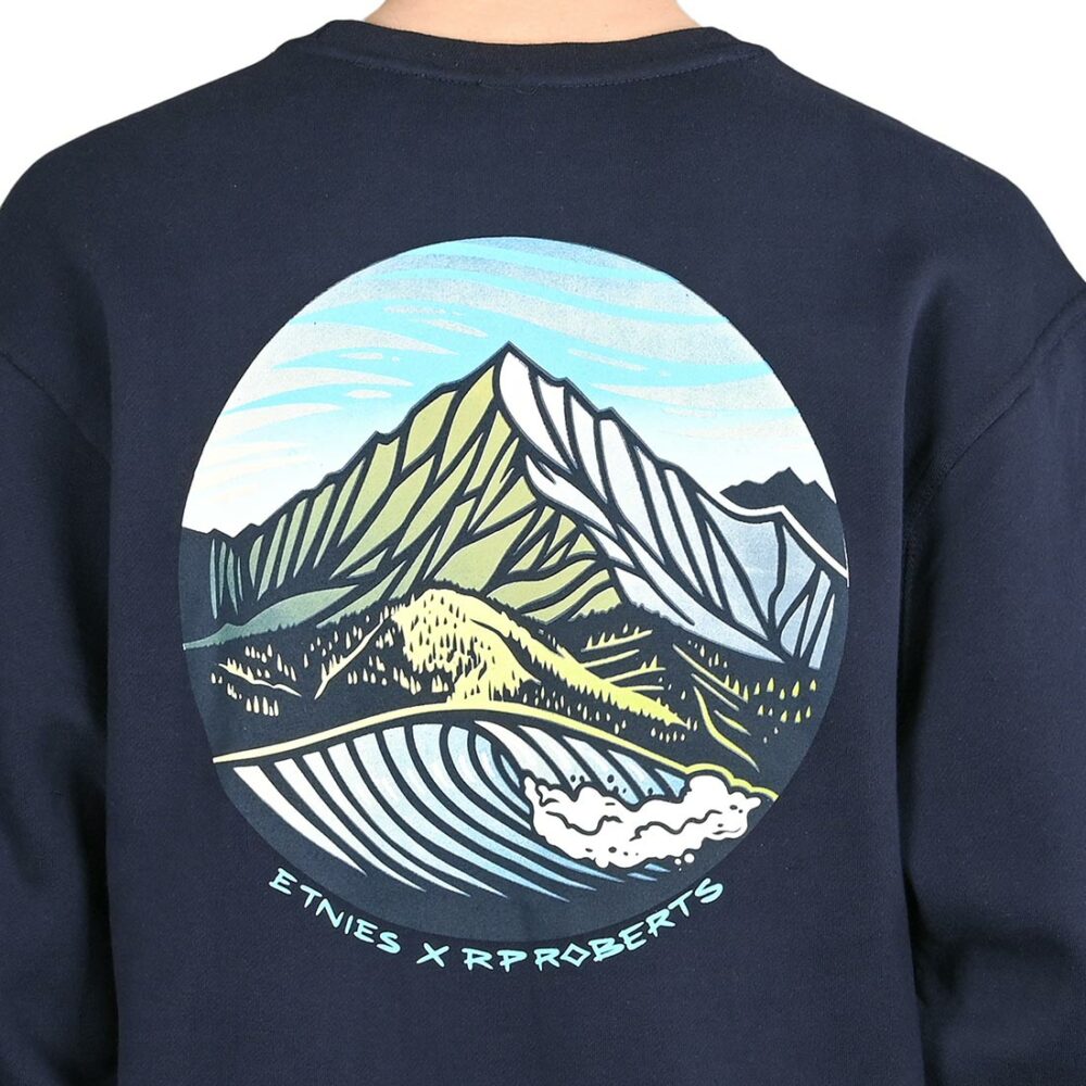 Etnies RP Circular Wave Crew Sweatshirt - Navy