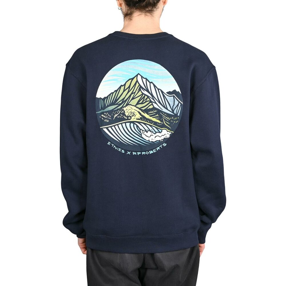 Etnies RP Circular Wave Crew Sweatshirt - Navy