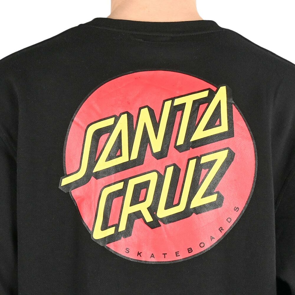 Santa Cruz Classic Dot Chest Crew Sweater - Black