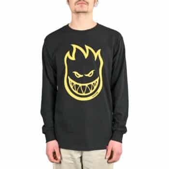 Spitfire Bighead L/S T-Shirt - Black/Gold