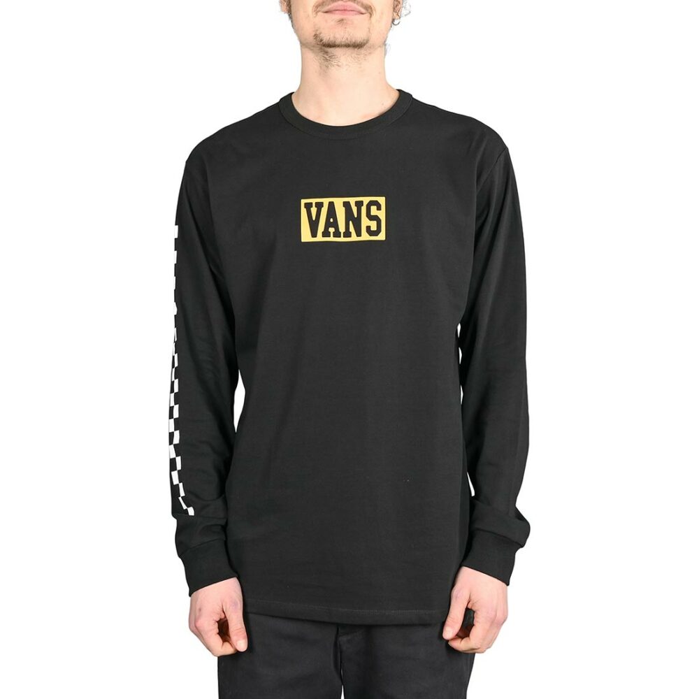 Vans Off The Wall Varsity L/S T-Shirt - Black