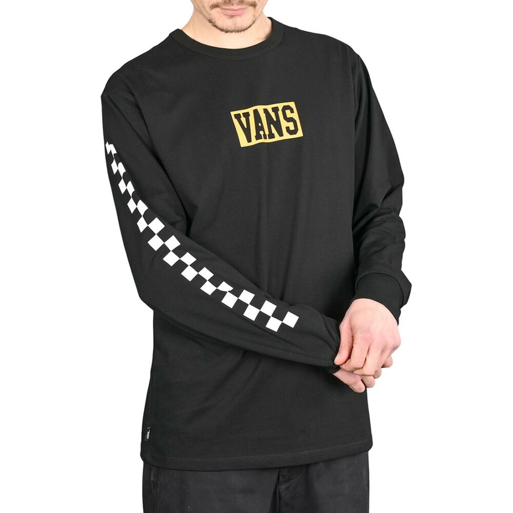 Vans Off The Wall Varsity L/S T-Shirt - Black