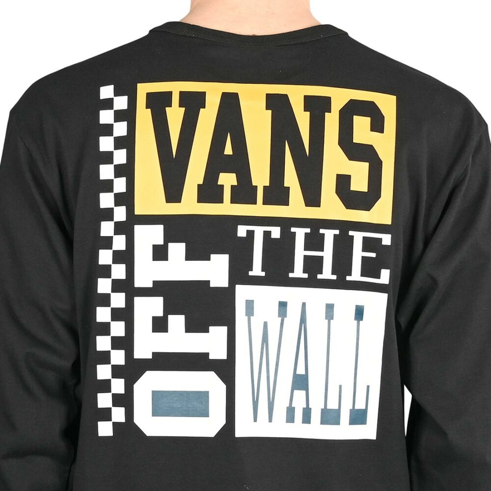 Vans Off The Wall Varsity L/S T-Shirt - Black