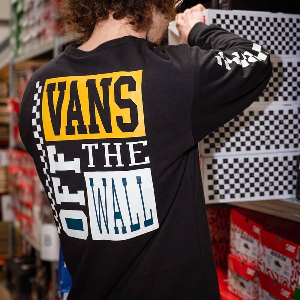 Vans Off The Wall Varsity L/S T-Shirt - Black