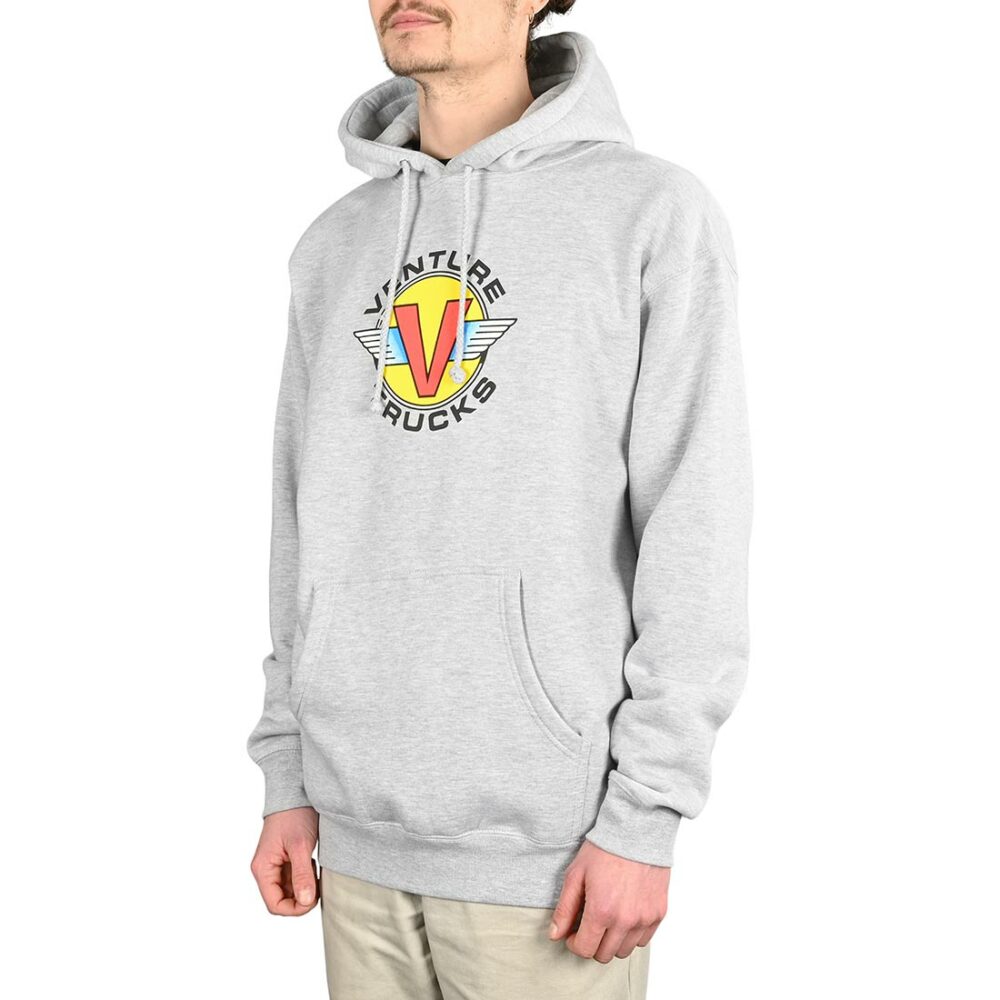 Venture Wings Pullover Hoodie - Grey Heather