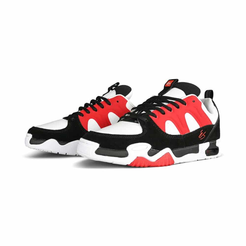 eS Silo x Tribo Skate Shoes - Black/White/Red