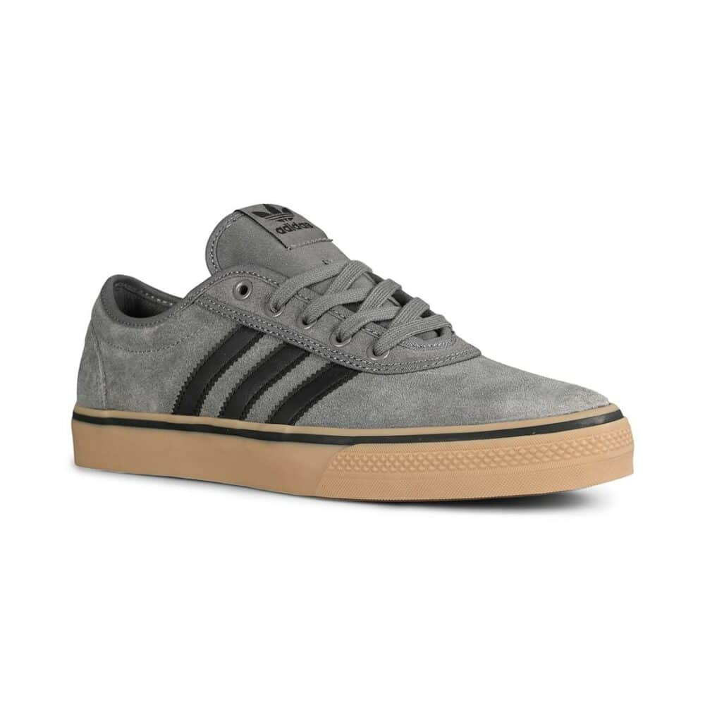 Adidas Adi Ease Skate Shoes - Grey/Core Black/Gum