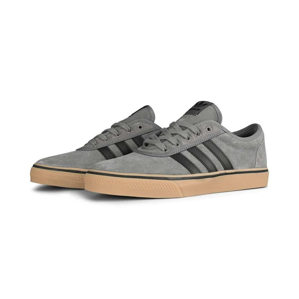 Adidas Adi Ease Skate Shoes - Grey/Core Black/Gum