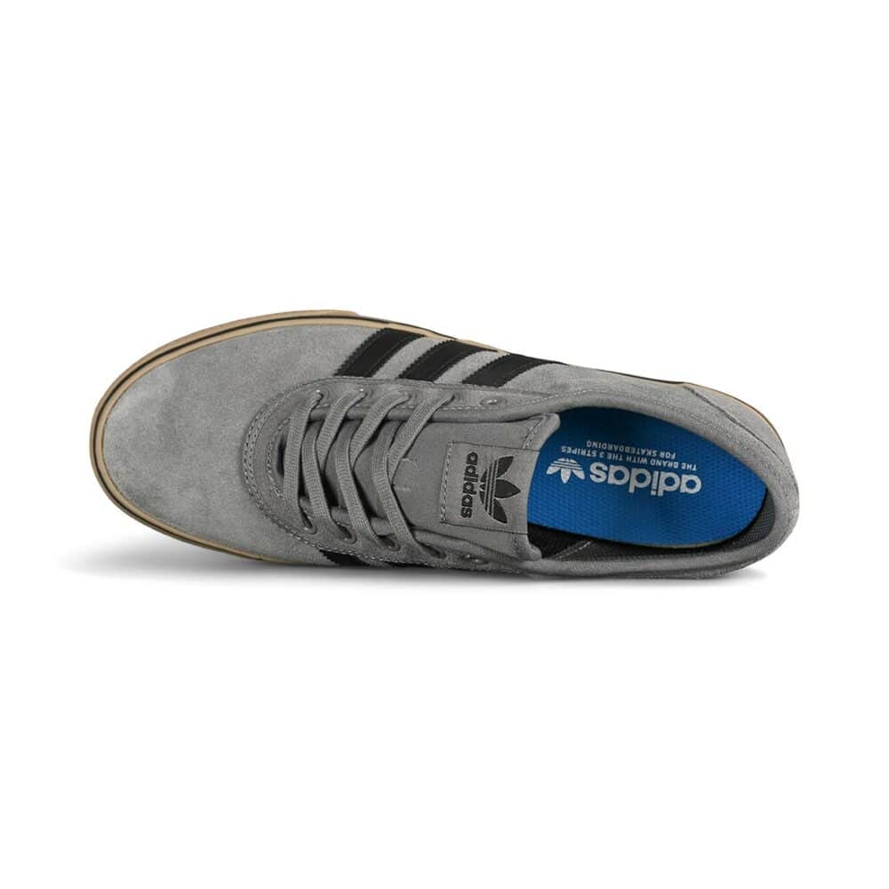 Adidas Adi Ease Skate Shoes - Grey/Core Black/Gum