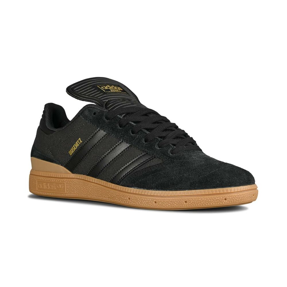 Adidas Busenitz Skate Shoes - Core Black/Carbon/Gold Metallic