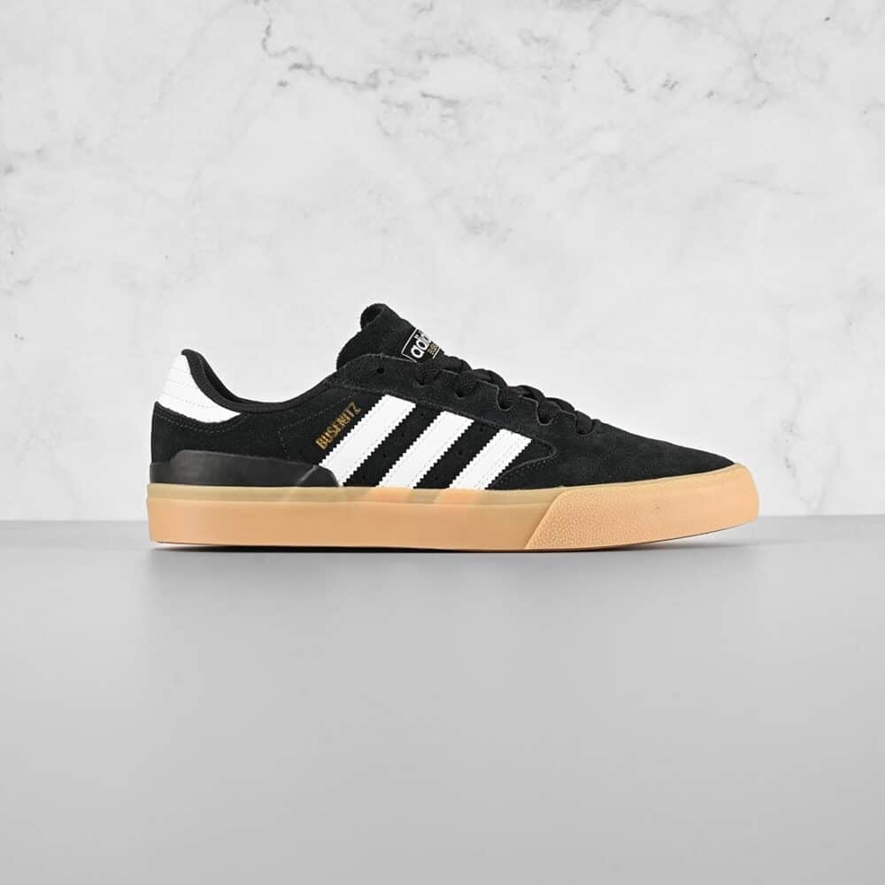 Adidas Busenitz Vulc II Skate Shoes - Core Black/White/Gum