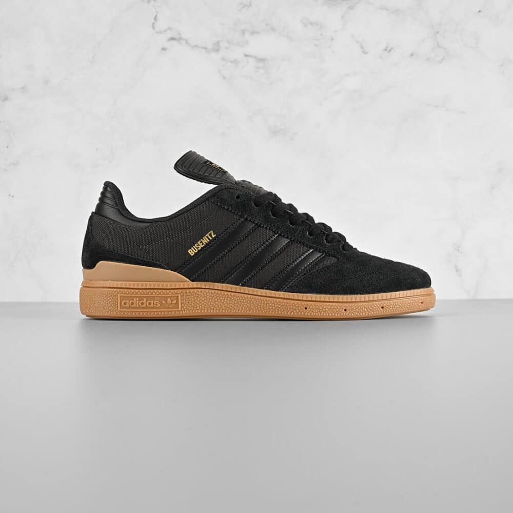 Adidas Busenitz Skate Shoes - Core Black/Carbon/Gold Metallic