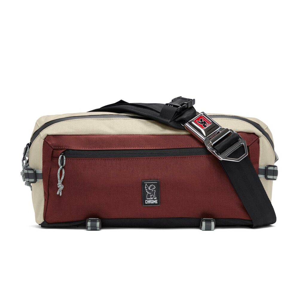 Chrome Kadet Nylon 9L Messenger Bag - Brick/Tan