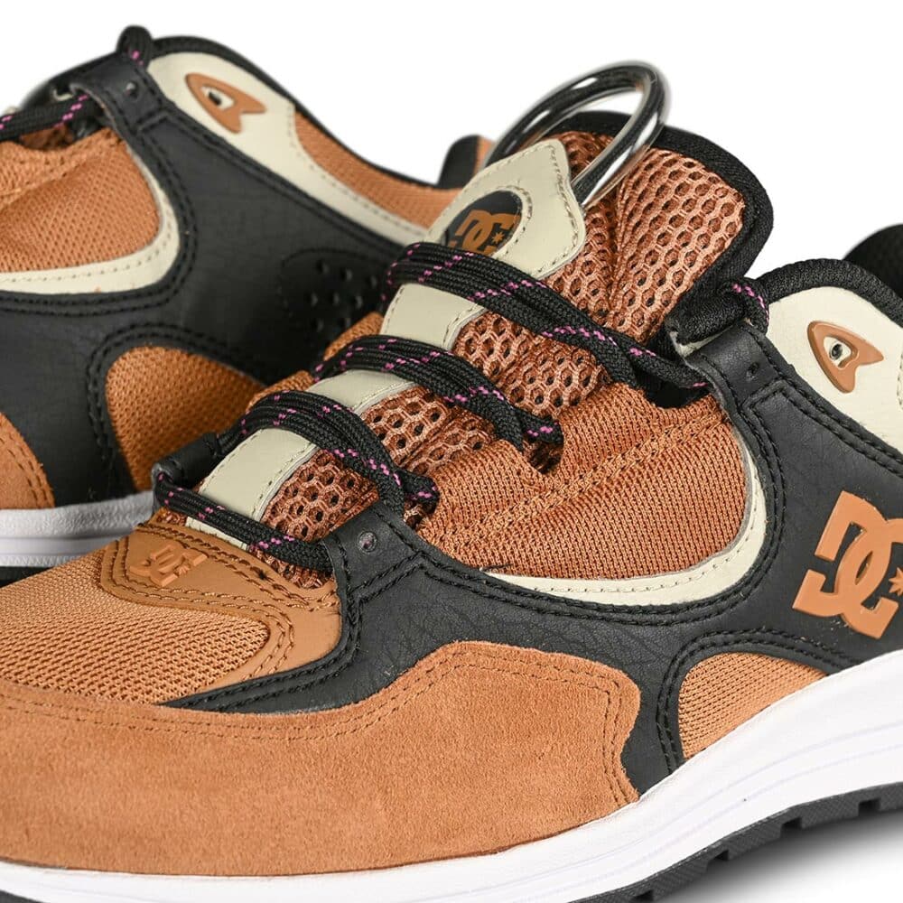 DC Kalis Lite Skate Shoes - Brown/Black/White