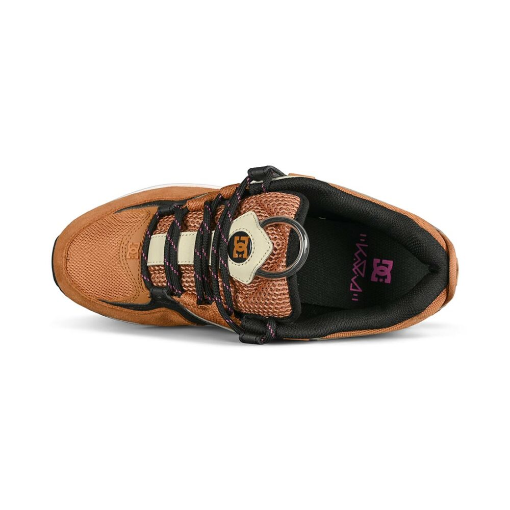 DC Kalis Lite Skate Shoes - Brown/Black/White