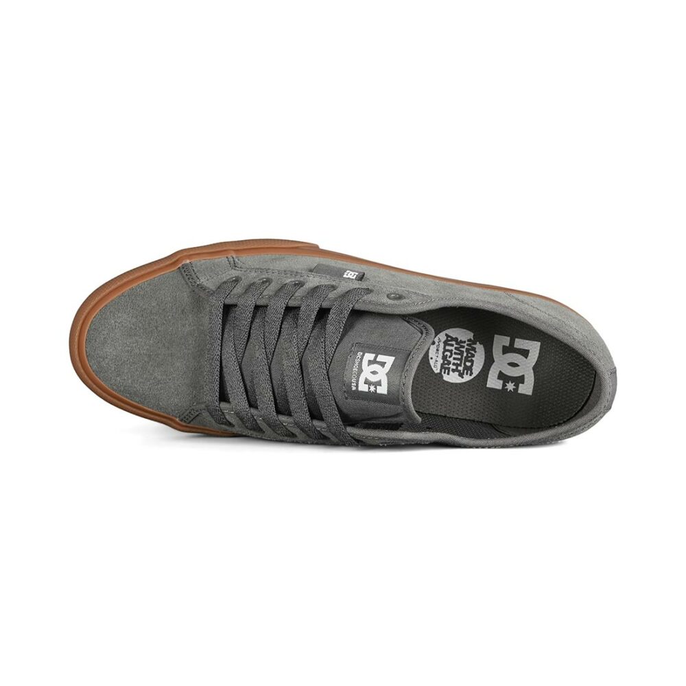 DC Manual LE Skate Shoes - Grey/Gum