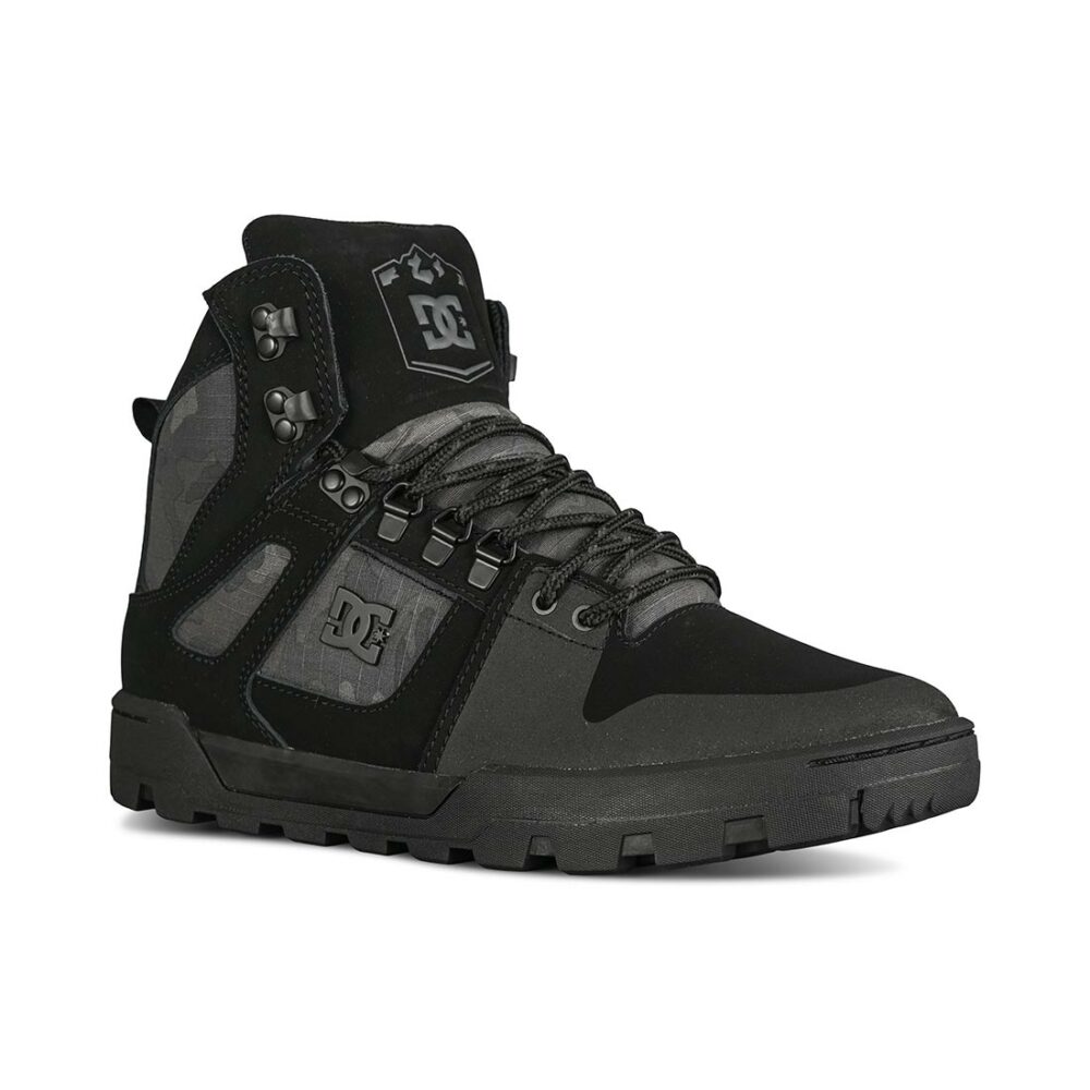 DC Pure High Top WR Lace Up Winter Boot - Black/Grey