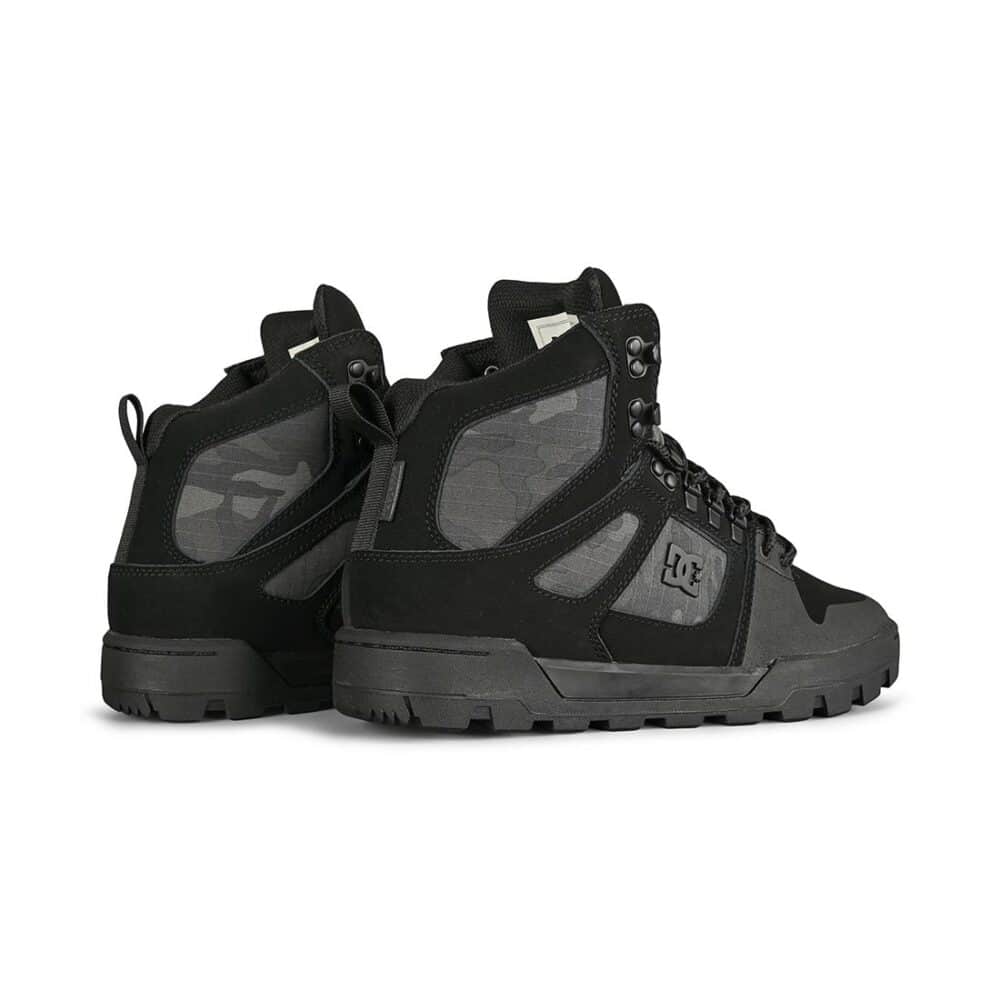 DC Pure High Top WR Lace Up Winter Boot - Black/Grey