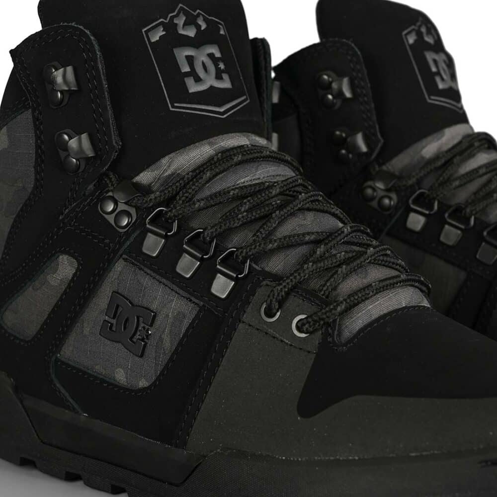 DC Pure High Top WR Lace Up Winter Boot - Black/Grey