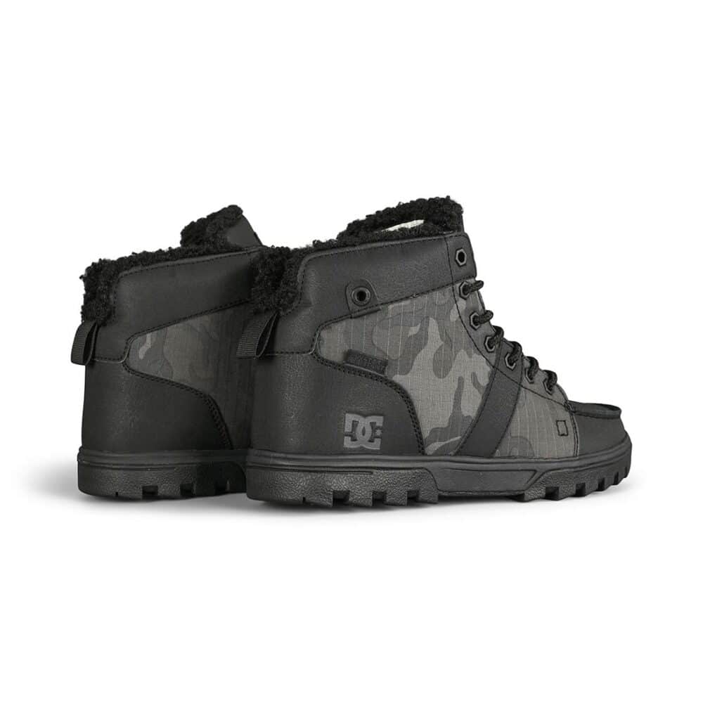 DC Woodland Lace Up Winter Boot - Black/Black/Black Print