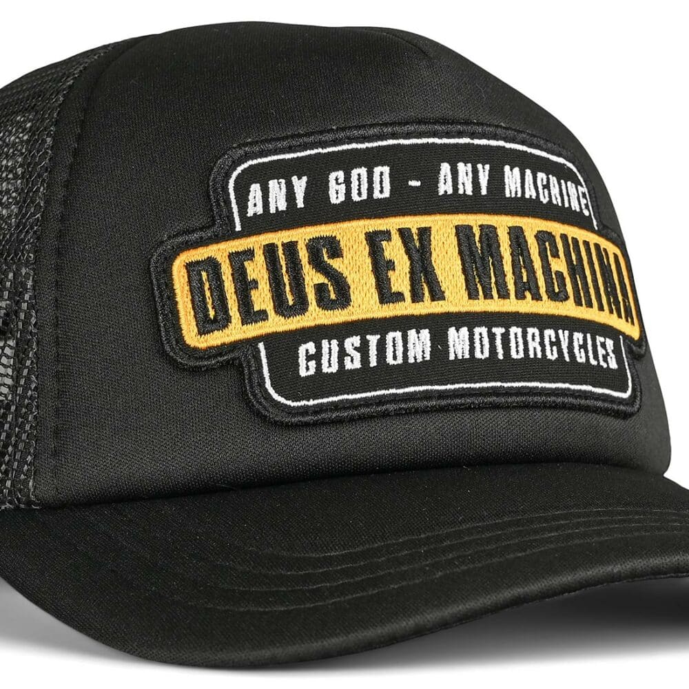 Deus Ex Machina Grip Tape Trucker Cap - Black