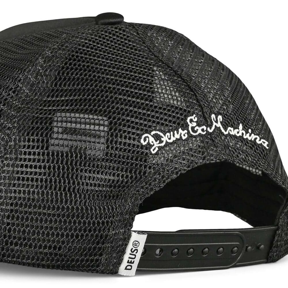 Deus Ex Machina Grip Tape Trucker Cap - Black