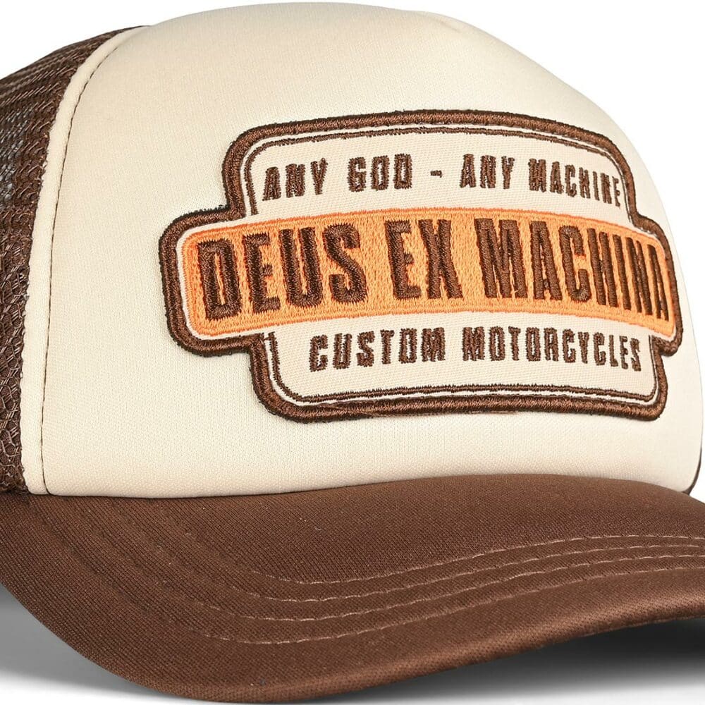 Deus Ex Machina Grip Tape Trucker Cap - Brown Combo