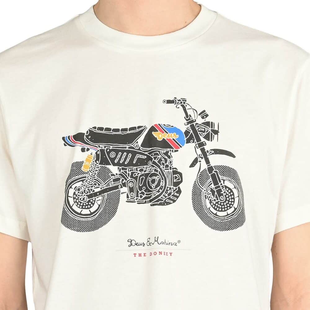 Deus Ex Machina Monkey S/S T-Shirt - Vintage White