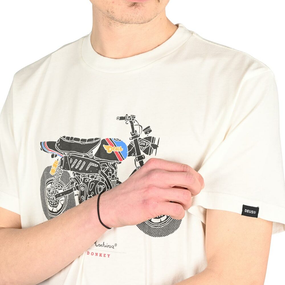 Deus Ex Machina Monkey S/S T-Shirt - Vintage White