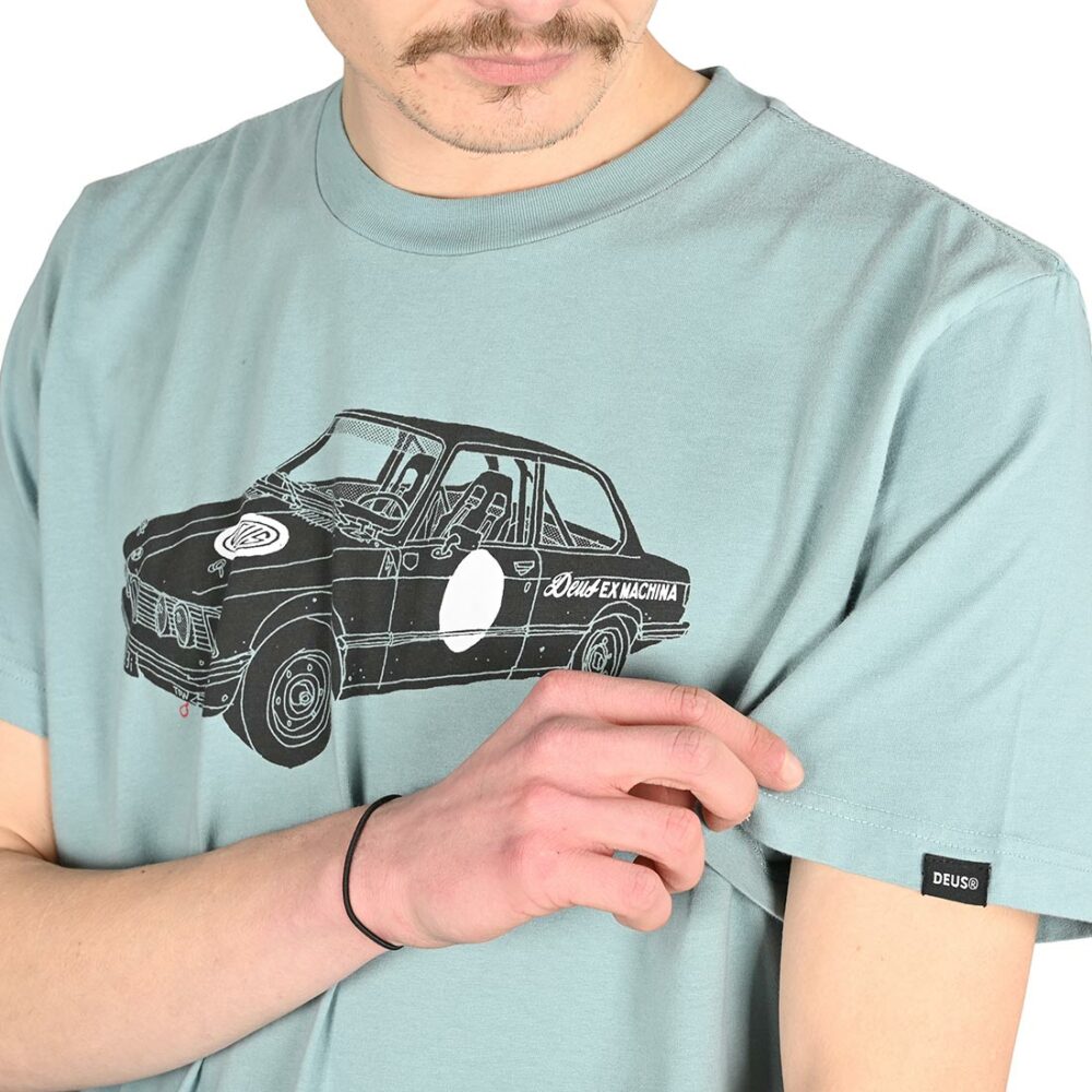 Deus Ex Machina Rallyeye S/S T-Shirt - Smoke Blue