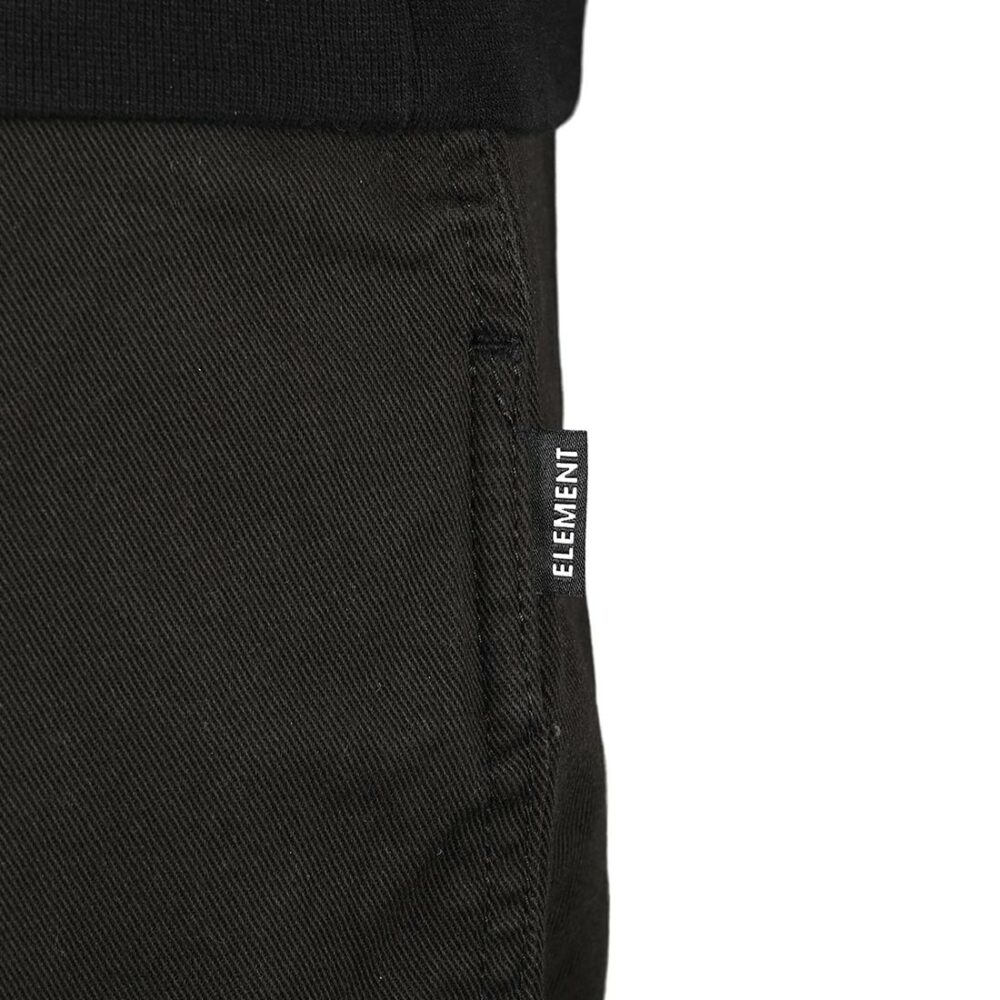 Element Chillin Twill Elasticated Pants - Washed Black