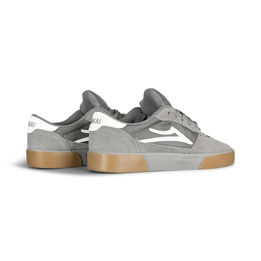 Lakai Cambridge Skate Shoes - Light Grey/Gum