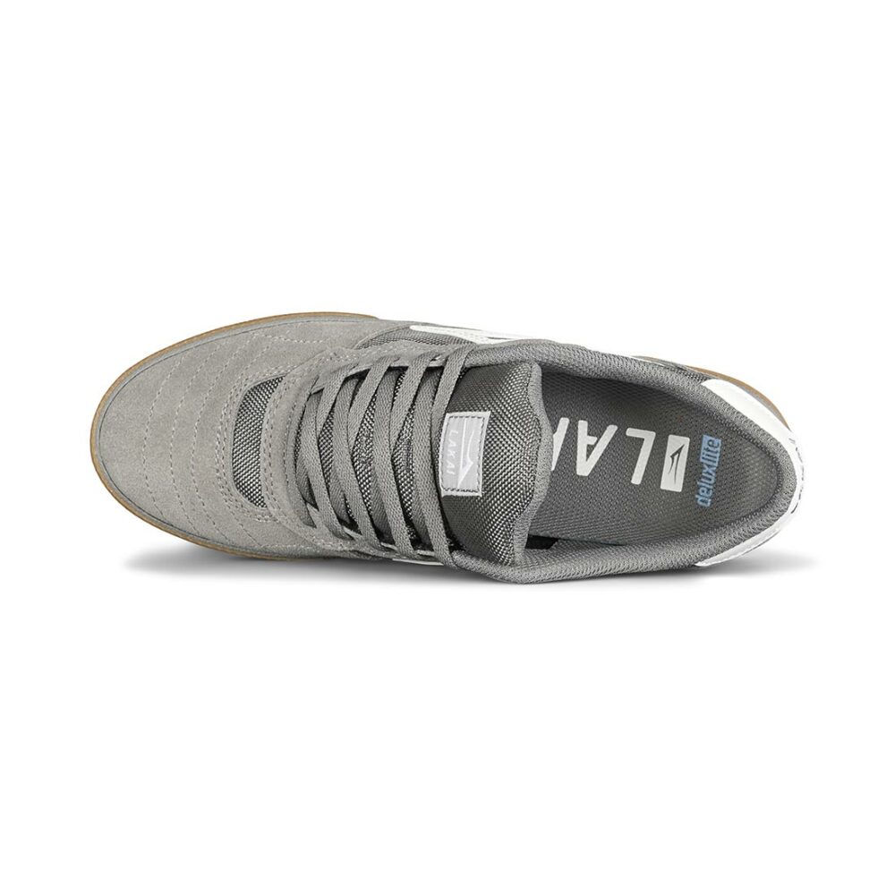 Lakai Cambridge Skate Shoes - Light Grey/Gum