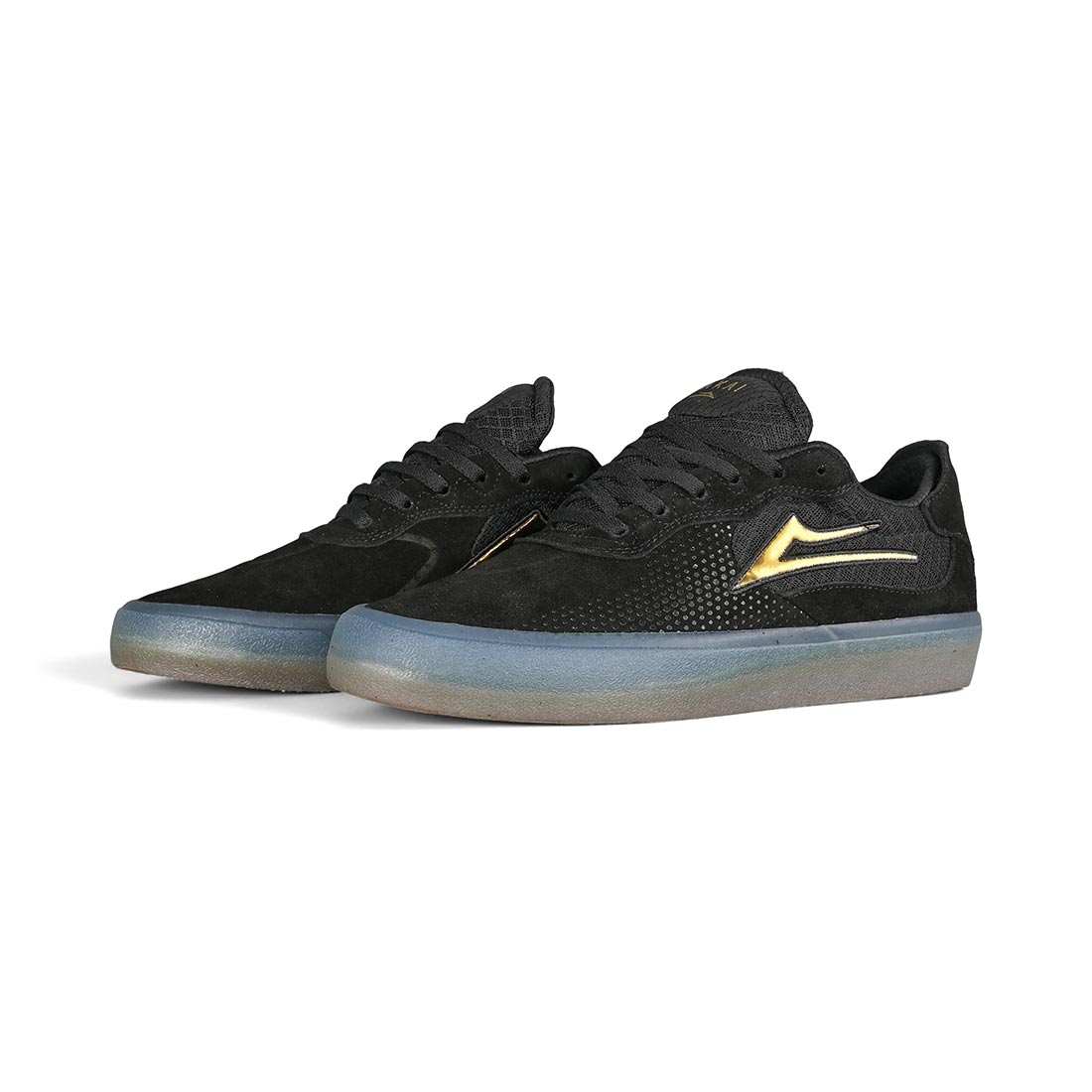 Lakai Essex Skate Shoes Black Gold Supereight