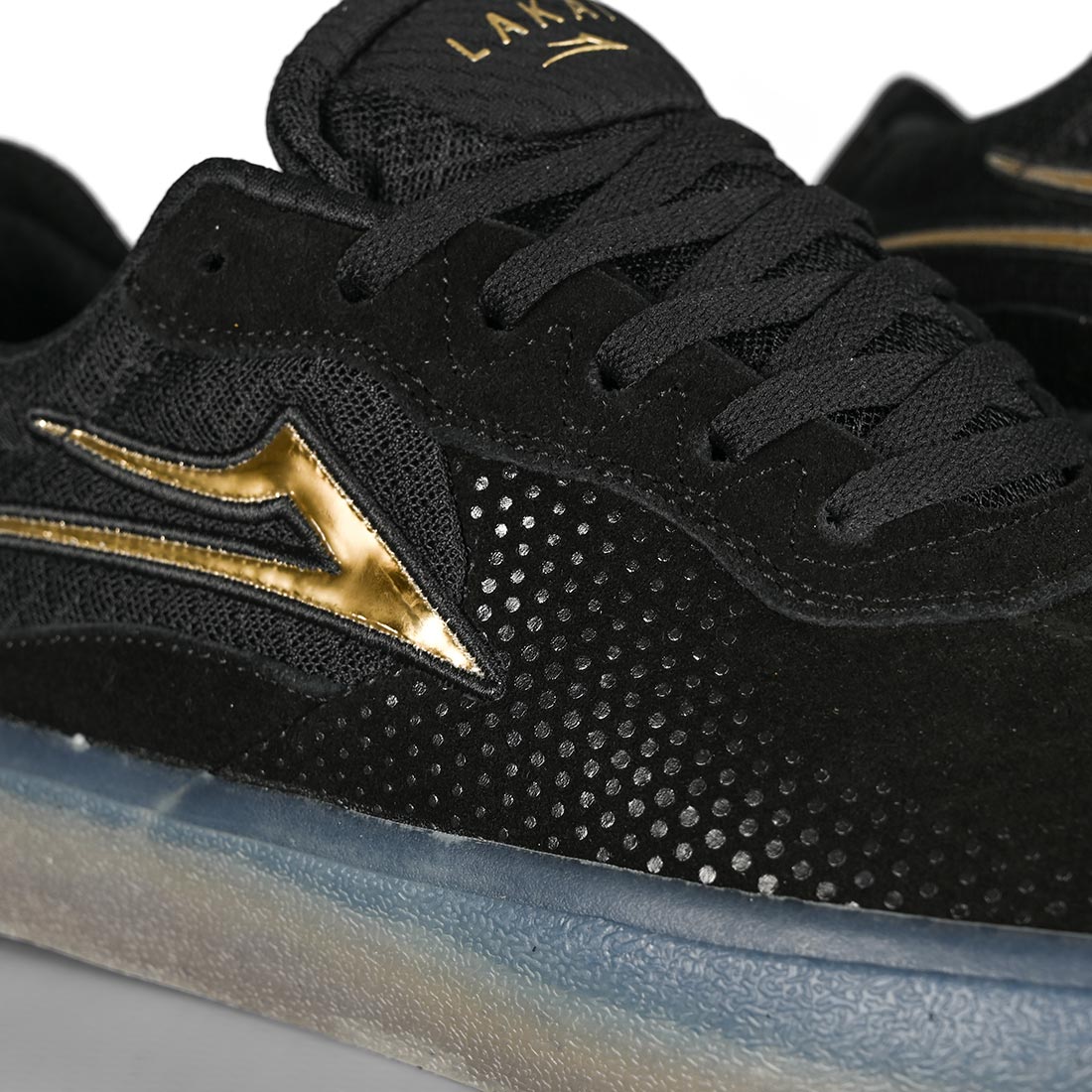 Lakai Esses Skate Shoes Black Gold 6